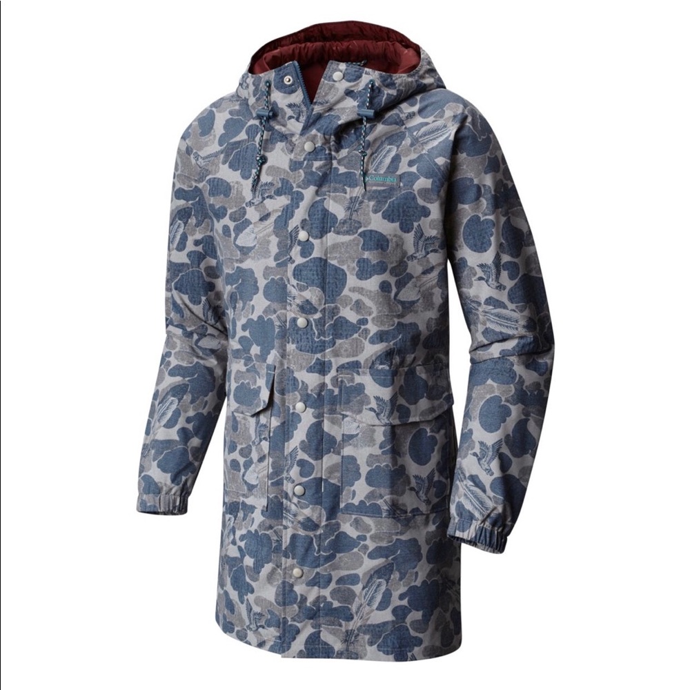 SOLD Columbia Grey Camo Waterfowlers 1983 Jacket sz XS